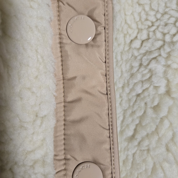 BNWOT Women's size Large Authentic COACH sherpa Jacket - Picture 7 of 8
